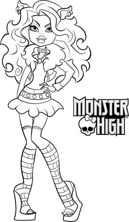 Dessin à colorier: Monster High (Films d'animation) #24898 - Coloriages à Imprimer Gratuits