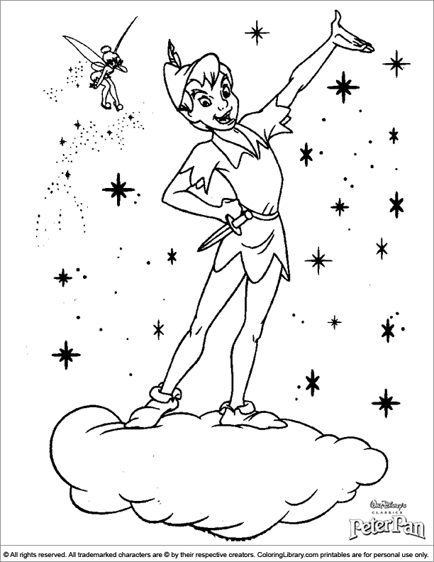 Dessin à colorier: Peter Pan (Films d'animation) #128951 - Coloriages à Imprimer Gratuits