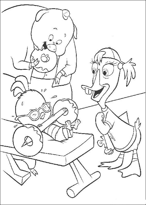 Dessin à colorier: Petit Poulet (Chicken Little) (Films d'animation) #72669 - Coloriages à Imprimer Gratuits