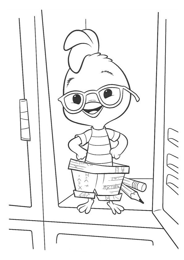 Dessin à colorier: Petit Poulet (Chicken Little) (Films d'animation) #72802 - Coloriages à Imprimer Gratuits