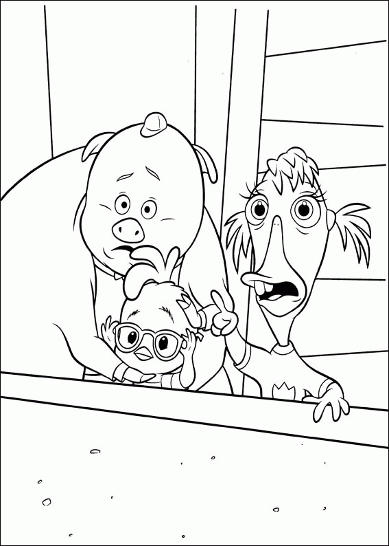 Dessin à colorier: Petit Poulet (Chicken Little) (Films d'animation) #72946 - Coloriages à Imprimer Gratuits
