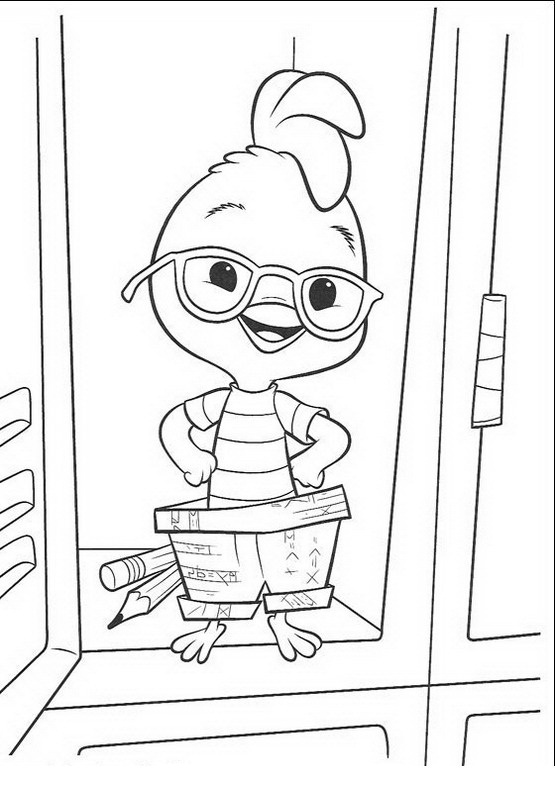 Dessin à colorier: Petit Poulet (Chicken Little) (Films d'animation) #73016 - Coloriages à Imprimer Gratuits