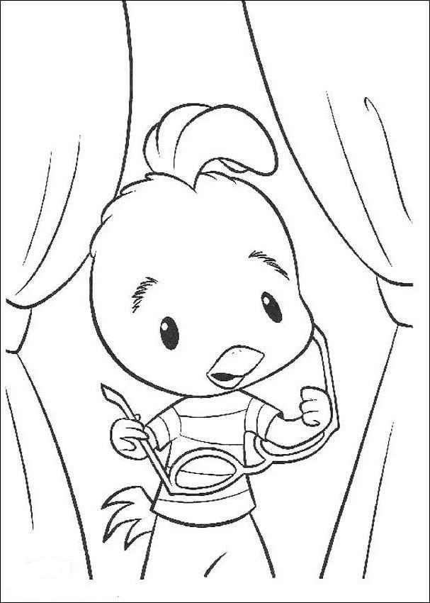 Dessin à colorier: Petit Poulet (Chicken Little) (Films d'animation) #73251 - Coloriages à Imprimer Gratuits