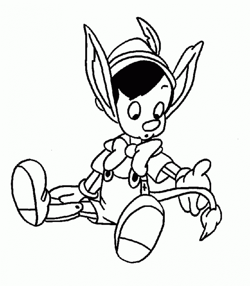 Dessin à colorier: Pinocchio (Films d'animation) #132299 - Coloriages à Imprimer Gratuits