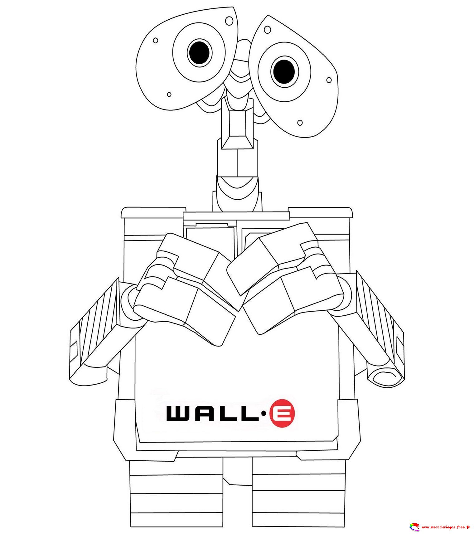 Dessin à colorier: Wall-E (Films d'animation) #132103 - Coloriages à Imprimer Gratuits