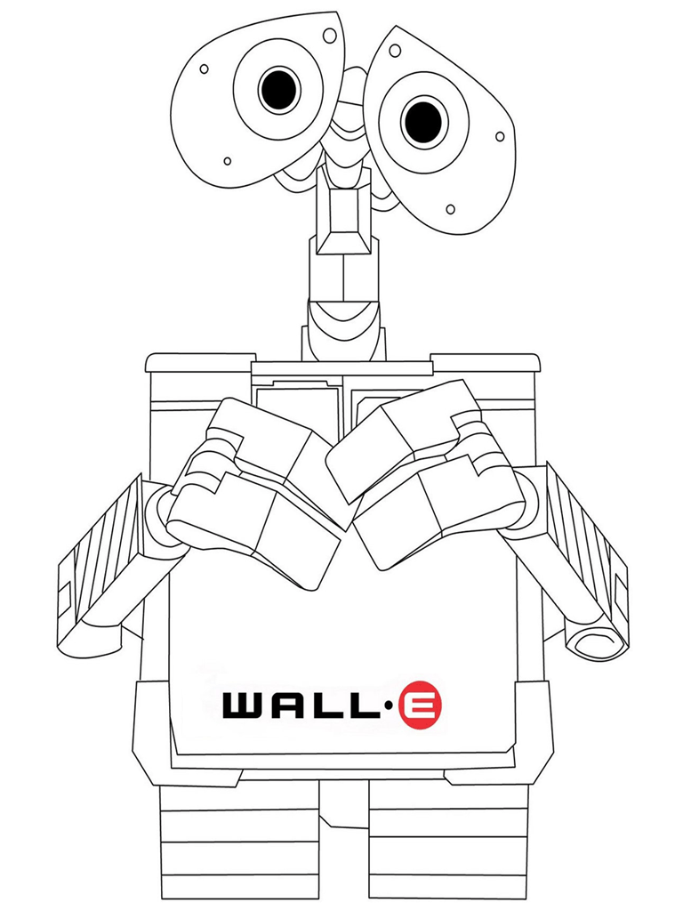 Dessin à colorier: Wall-E (Films d'animation) #132237 - Coloriages à Imprimer Gratuits