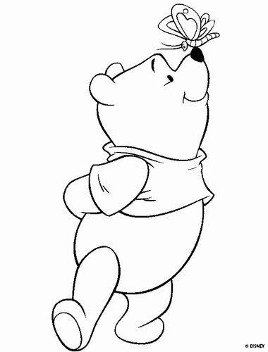 Dessin à colorier: Winnie l'Ourson (Films d'animation) #28613 - Coloriages à Imprimer Gratuits