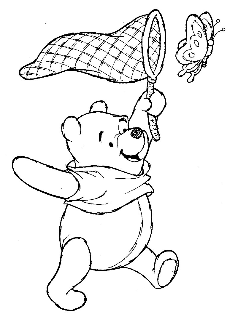 Dessin à colorier: Winnie l'Ourson (Films d'animation) #28615 - Coloriages à Imprimer Gratuits
