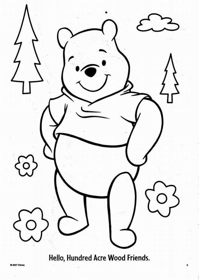 Dessin à colorier: Winnie l'Ourson (Films d'animation) #28620 - Coloriages à Imprimer Gratuits