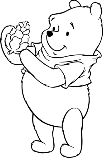 Dessin à colorier: Winnie l'Ourson (Films d'animation) #28635 - Coloriages à Imprimer Gratuits