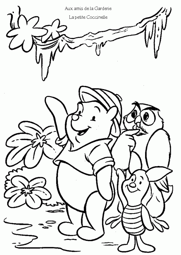 Dessin à colorier: Winnie l'Ourson (Films d'animation) #28647 - Coloriages à Imprimer Gratuits