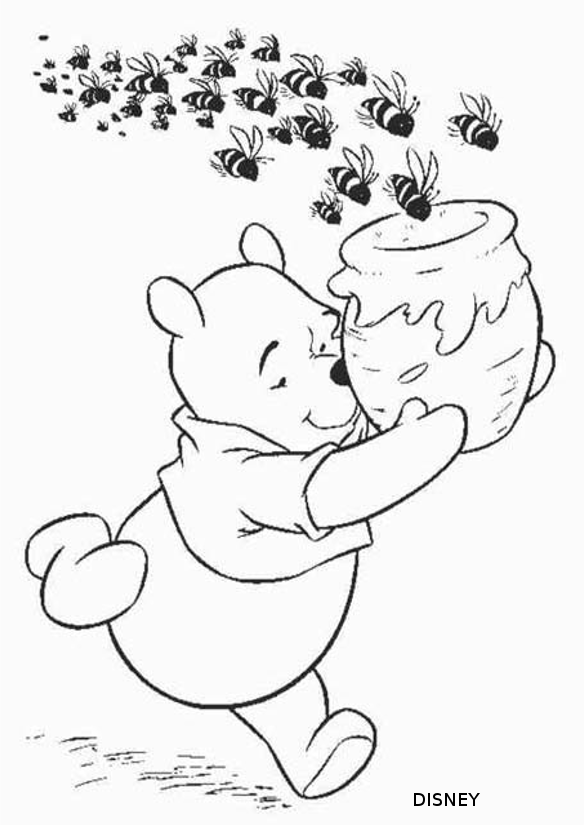 Dessin à colorier: Winnie l'Ourson (Films d'animation) #28697 - Coloriages à Imprimer Gratuits