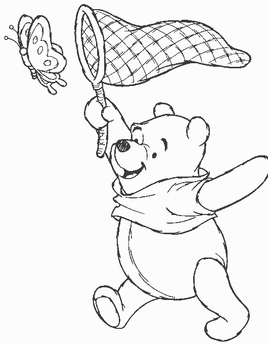 Dessin à colorier: Winnie l'Ourson (Films d'animation) #28757 - Coloriages à Imprimer Gratuits