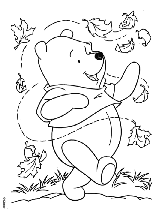 Dessin à colorier: Winnie l'Ourson (Films d'animation) #28818 - Coloriages à Imprimer Gratuits