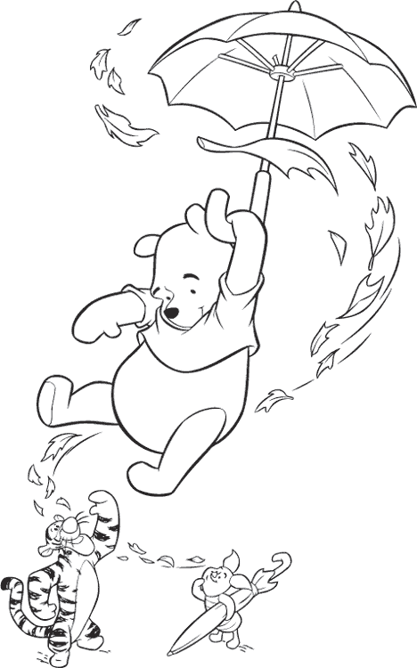 Dessin à colorier: Winnie l'Ourson (Films d'animation) #28825 - Coloriages à Imprimer Gratuits
