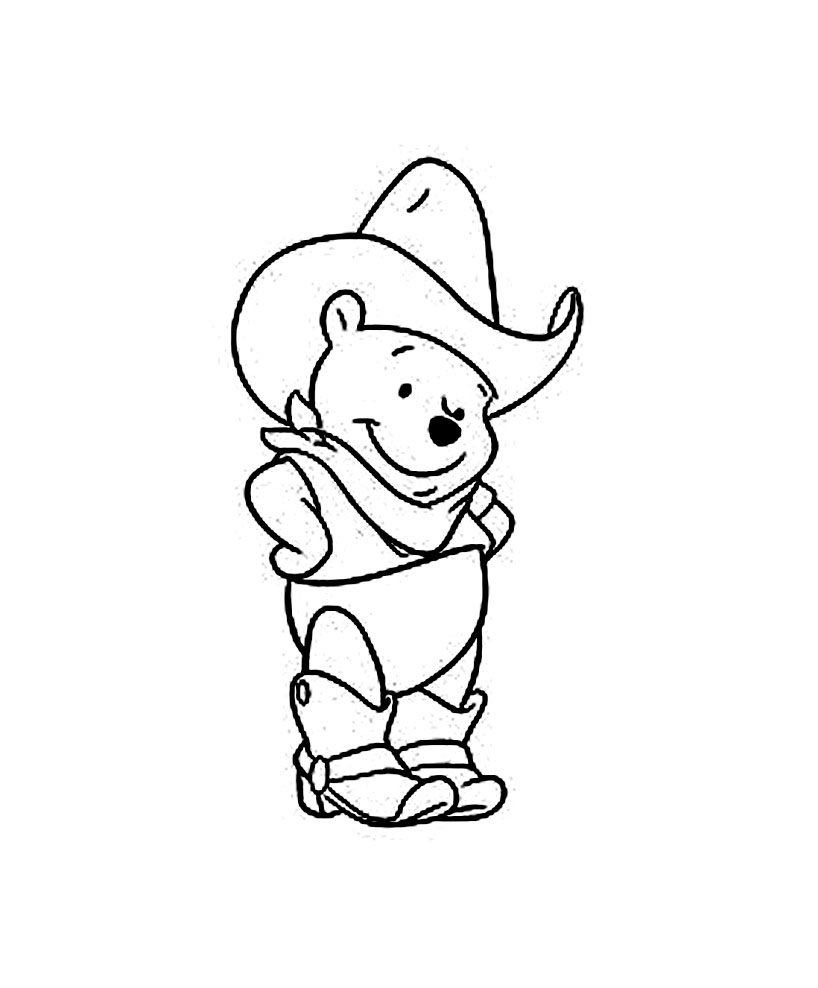 Dessin à colorier: Winnie l'Ourson (Films d'animation) #28840 - Coloriages à Imprimer Gratuits