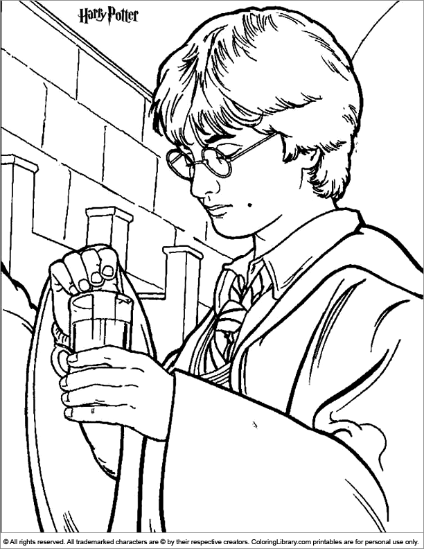 Dessin à colorier: Harry Potter (Films) #69774 - Coloriages à Imprimer Gratuits