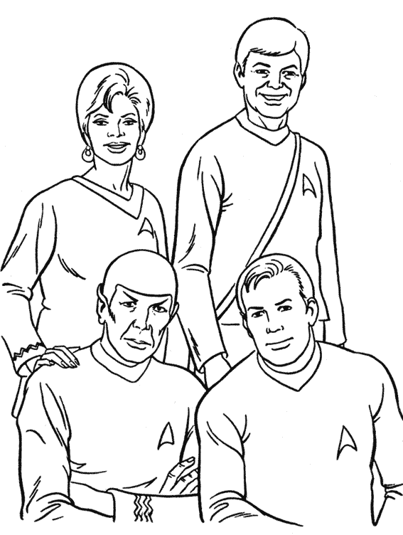 Dessin à colorier: Star Trek (Films) #70165 - Coloriages à Imprimer Gratuits