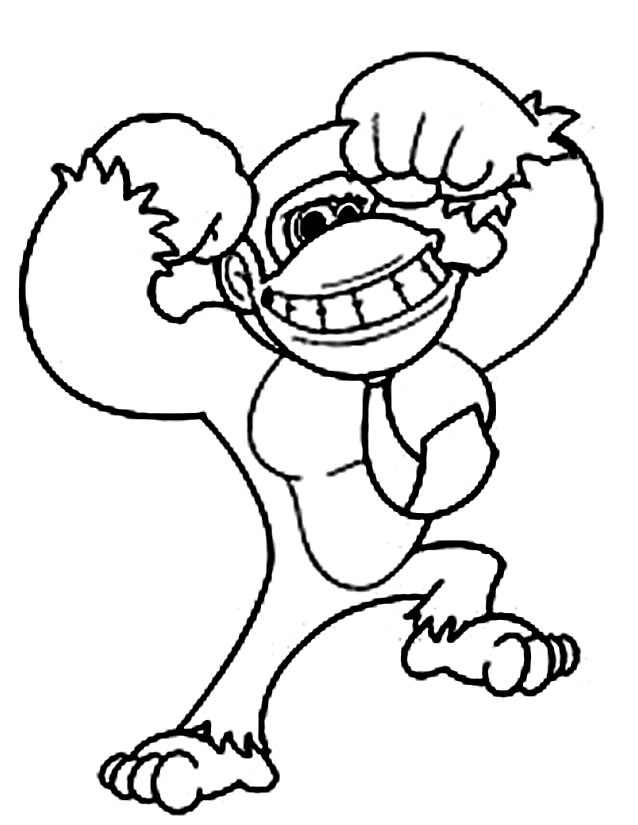 Dessin à colorier: Donkey Kong (Jeux Vidéos) #112189 - Coloriages à Imprimer Gratuits