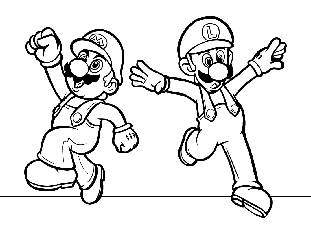 Dessin à colorier: Mario Bros (Jeux Vidéos) #112469 - Coloriages à Imprimer Gratuits