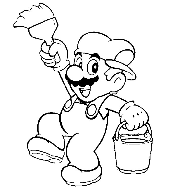 Dessin à colorier: Mario Bros (Jeux Vidéos) #112492 - Coloriages à Imprimer Gratuits