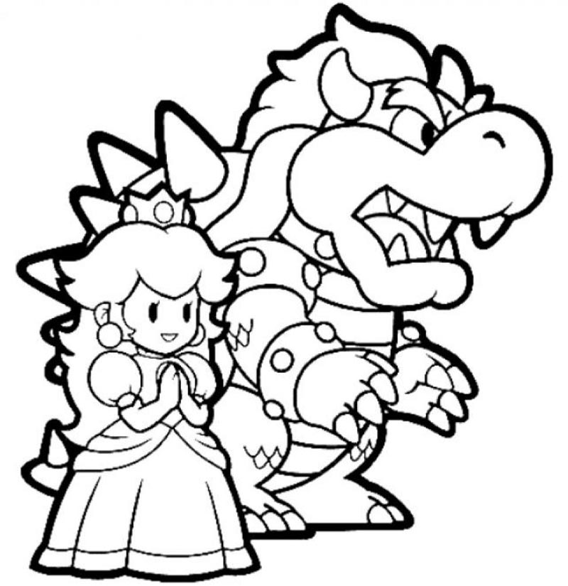 Dessin à colorier: Mario Bros (Jeux Vidéos) #112593 - Coloriages à Imprimer Gratuits