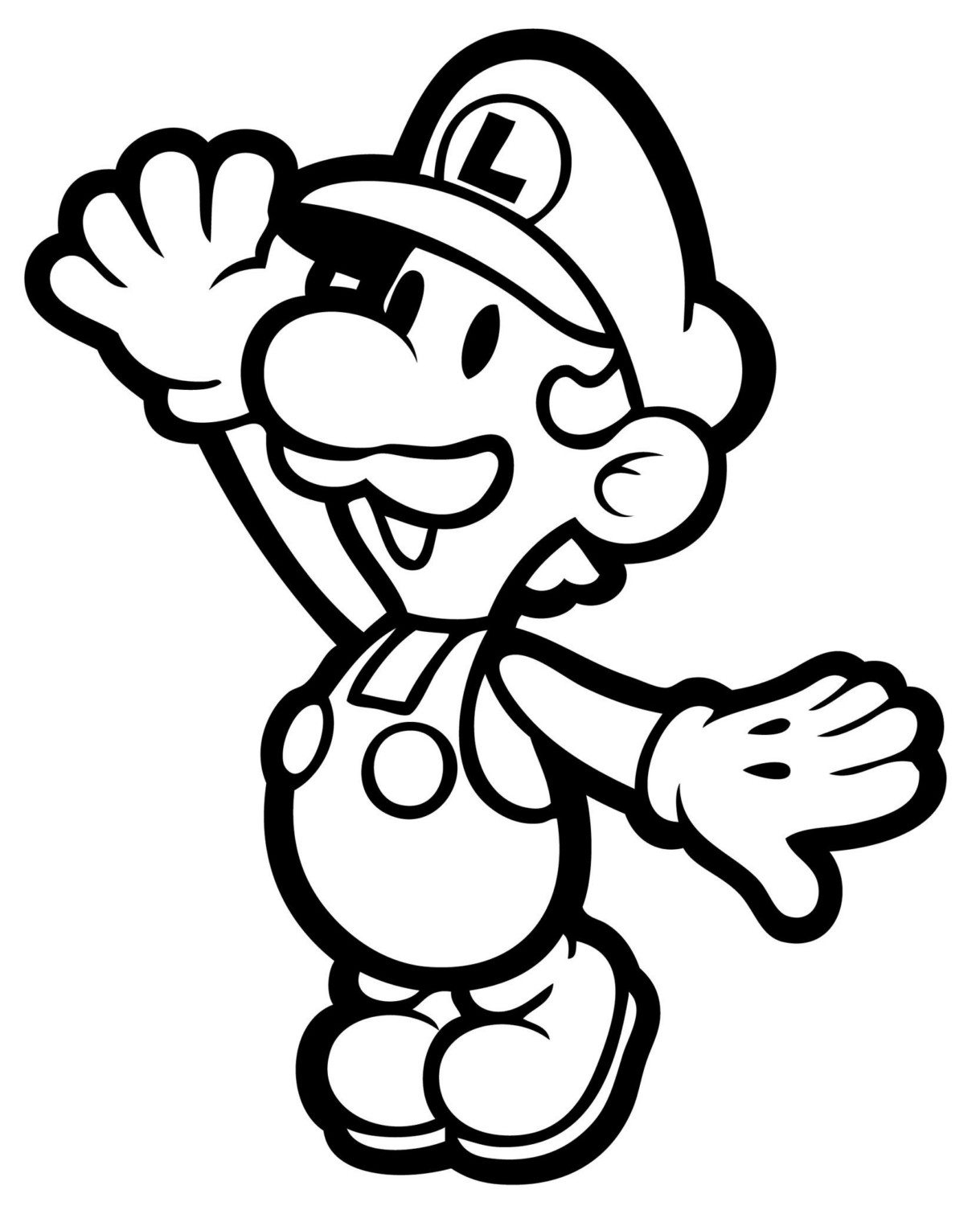 Dessin à colorier: Mario Bros (Jeux Vidéos) #112605 - Coloriages à Imprimer Gratuits