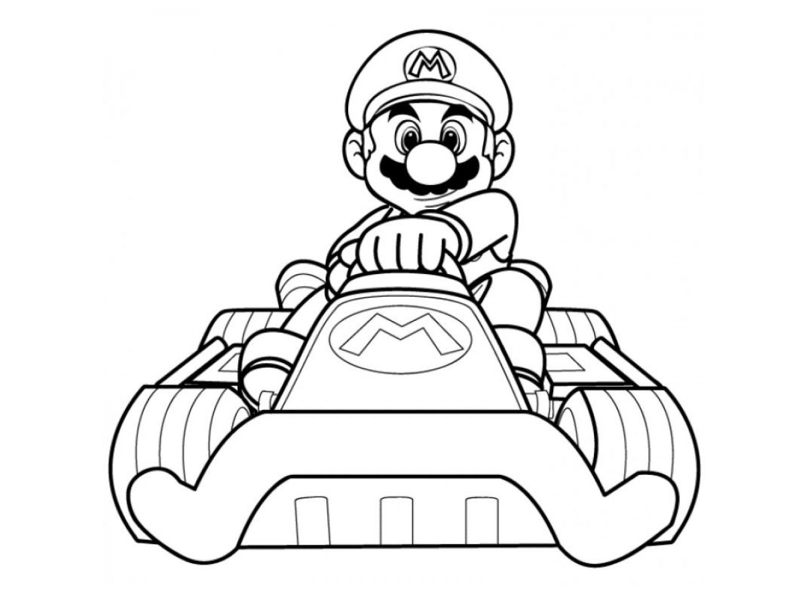 Dessin à colorier: Mario Kart (Jeux Vidéos) #154425 - Coloriages à Imprimer Gratuits