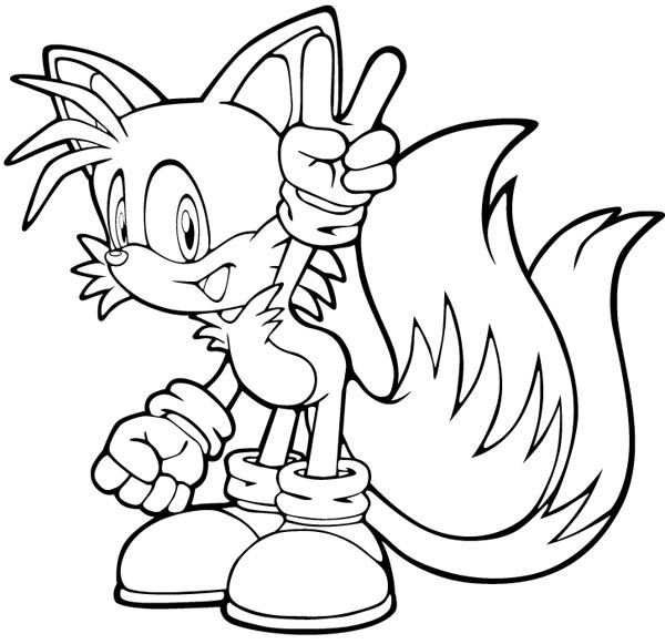 Dessin à colorier: Sonic (Jeux Vidéos) #153890 - Coloriages à Imprimer Gratuits