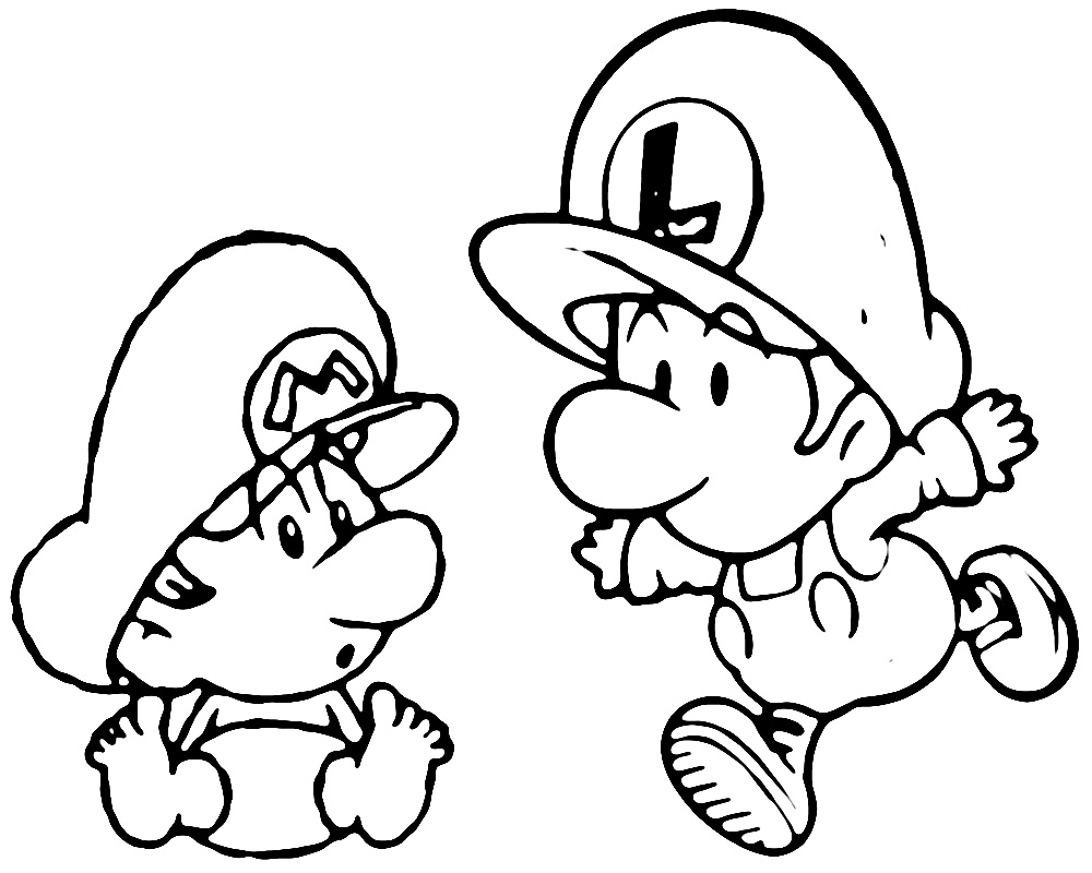 Dessin à colorier: Super Mario Bros (Jeux Vidéos) #153702 - Coloriages à Imprimer Gratuits
