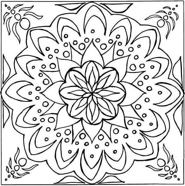 Dessin à colorier: Mandalas (Mandalas) #23067 - Coloriages à Imprimer Gratuits