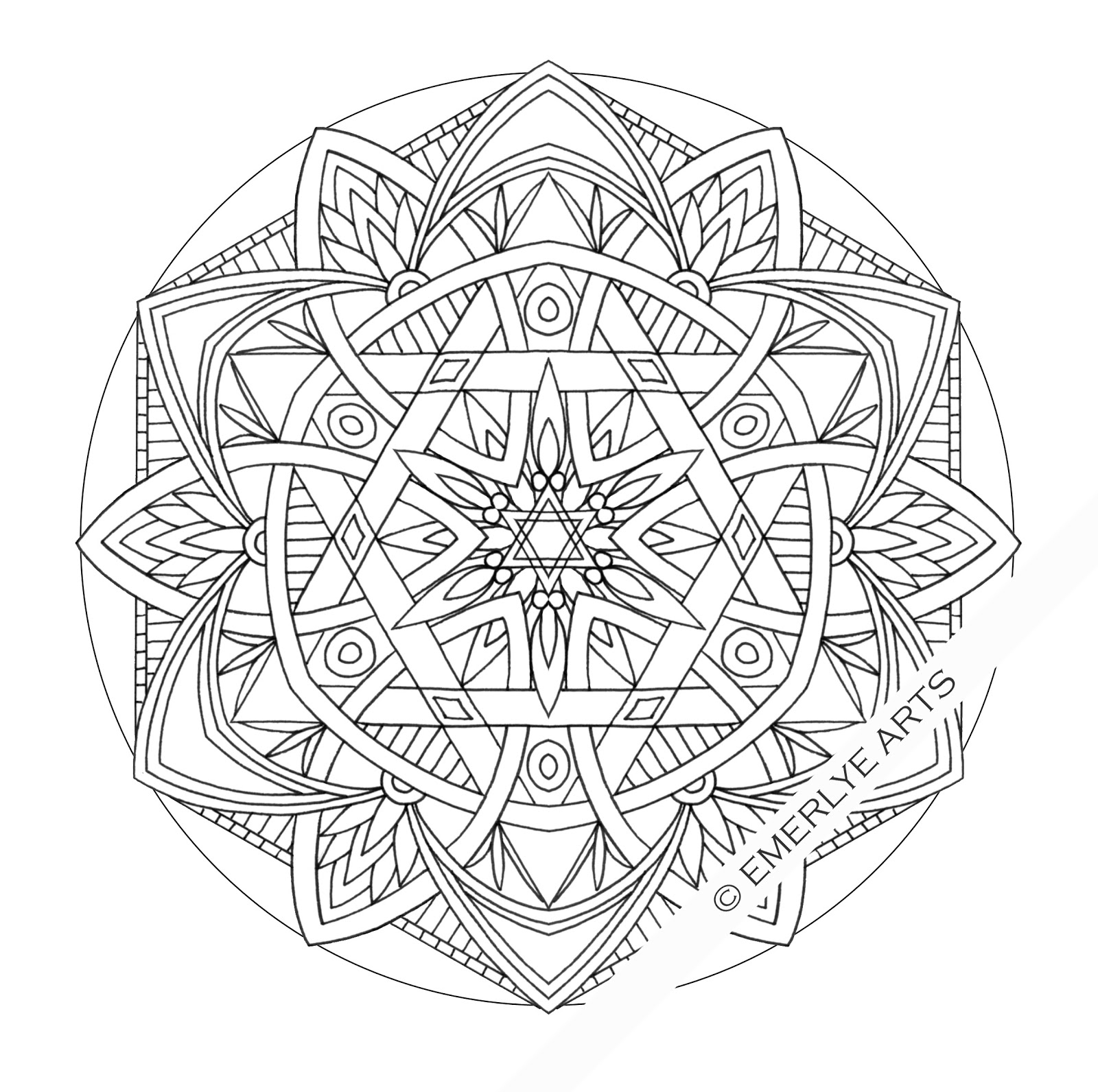Dessin à colorier: Mandalas Fleurs (Mandalas) #117063 - Coloriages à Imprimer Gratuits