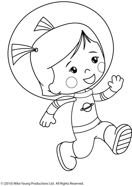 Dessin à colorier: Astronaute (Métiers et Professions) #87593 - Coloriages à Imprimer Gratuits