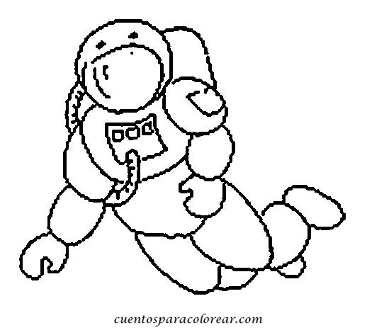 Dessin à colorier: Astronaute (Métiers et Professions) #87602 - Coloriages à Imprimer Gratuits