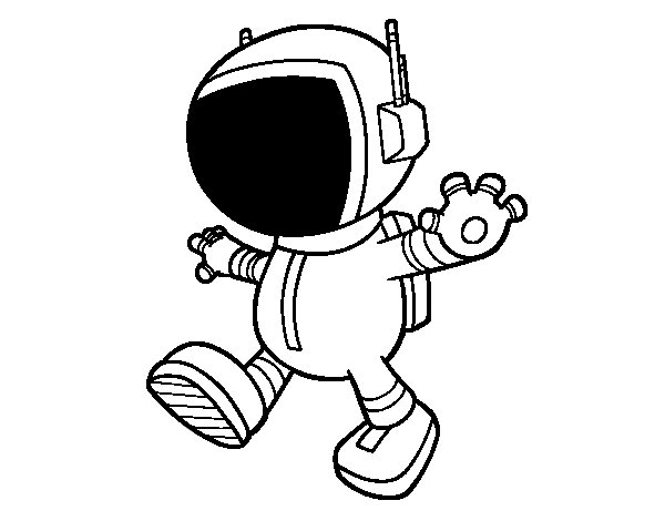 Dessin à colorier: Astronaute (Métiers et Professions) #87617 - Coloriages à Imprimer Gratuits