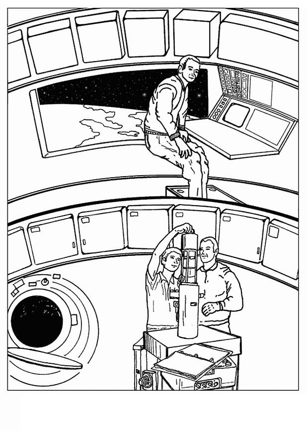Dessin à colorier: Astronaute (Métiers et Professions) #87682 - Coloriages à Imprimer Gratuits