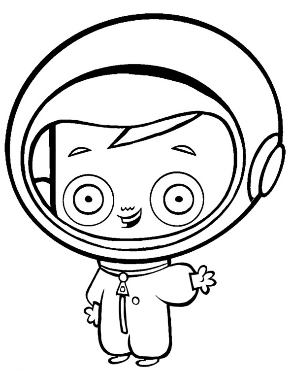 Dessin à colorier: Astronaute (Métiers et Professions) #87705 - Coloriages à Imprimer Gratuits