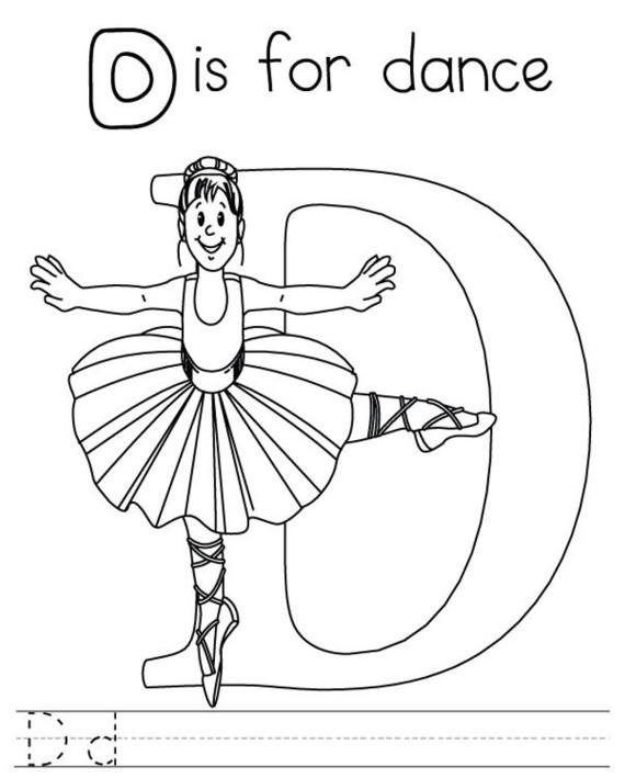 Dessin à colorier: Danseur / Danseuse (Métiers et Professions) #92315 - Coloriages à Imprimer Gratuits
