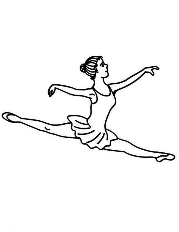 Dessin à colorier: Danseur / Danseuse (Métiers et Professions) #92372 - Coloriages à Imprimer Gratuits