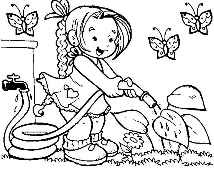 Dessin à colorier: Jardinier (Métiers et Professions) #98846 - Coloriages à Imprimer Gratuits