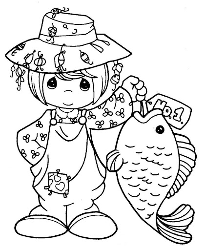 Dessin à colorier: Pêcheur (Métiers et Professions) #104013 - Coloriages à Imprimer Gratuits