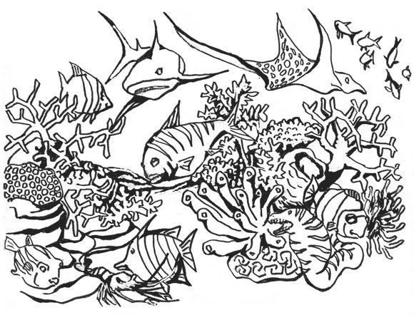 Dessin à colorier: Corail (Nature) #162926 - Coloriages à Imprimer Gratuits