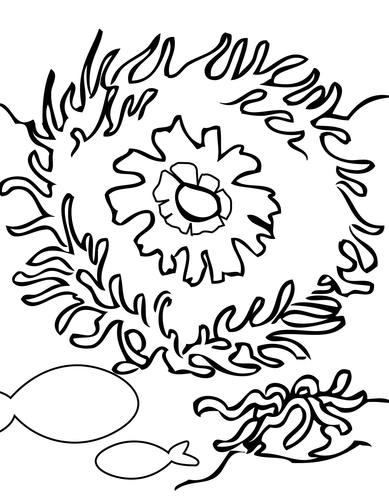 Dessin à colorier: Corail (Nature) #162934 - Coloriages à Imprimer Gratuits