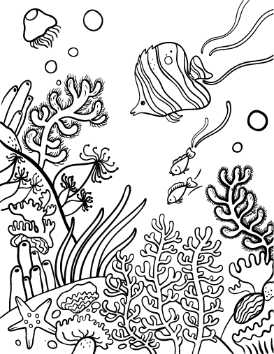 Dessin à colorier: Corail (Nature) #162940 - Coloriages à Imprimer Gratuits