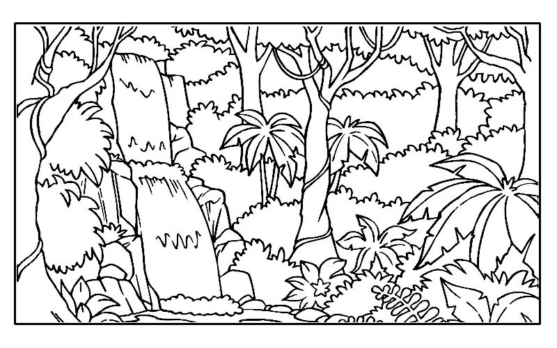 Dessin à colorier: Forêt (Nature) #157014 - Coloriages à Imprimer Gratuits