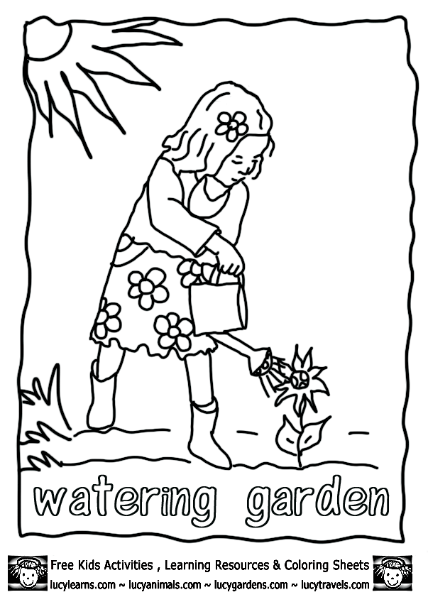 Dessin à colorier: Jardin (Nature) #166427 - Coloriages à Imprimer Gratuits