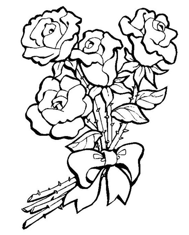 Dessin à colorier: Roses (Nature) #162015 - Coloriages à Imprimer Gratuits