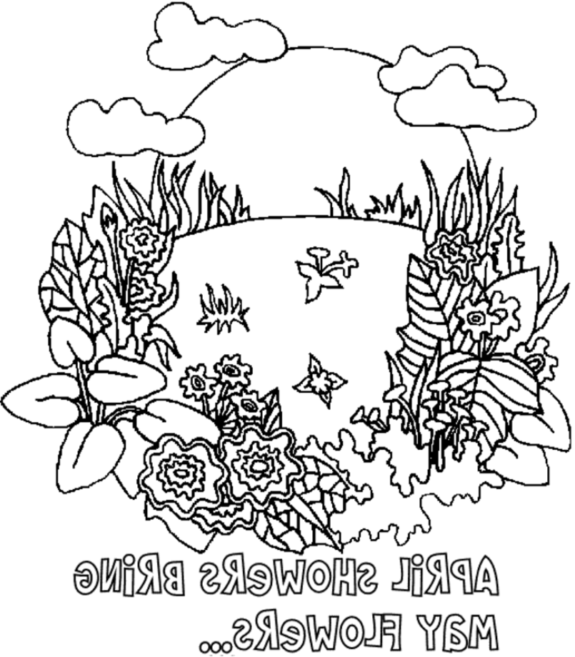 Dessin à colorier: Saison Printemps (Nature) #164779 - Coloriages à Imprimer Gratuits