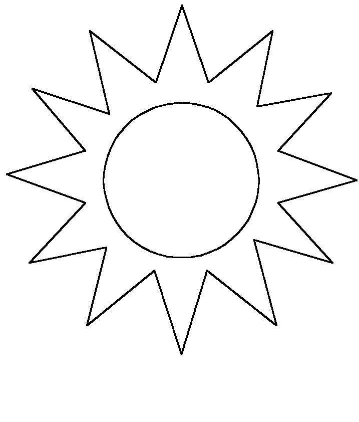 Dessin à colorier: Soleil (Nature) #157903 - Coloriages à Imprimer Gratuits