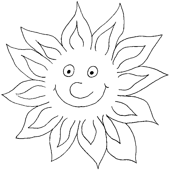 Dessin à colorier: Soleil (Nature) #157916 - Coloriages à Imprimer Gratuits